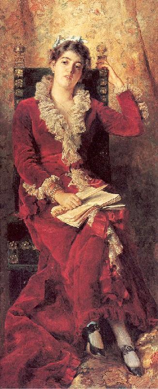 Makovsky, Konstantin Portrait of Julia Makovskaya, The Artist's Wife china oil painting image